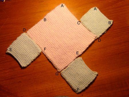 Knitted hotsell square slippers